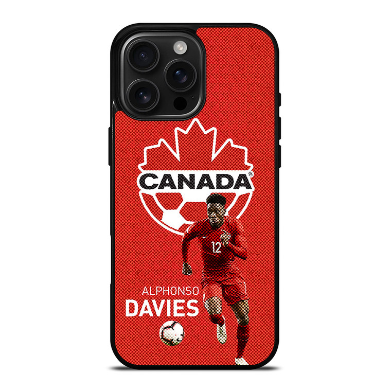 ALPHONSO DAVIES CANADA MENS SOCCER NATIONAL TEAM iPhone 16 Pro Max Case Cover