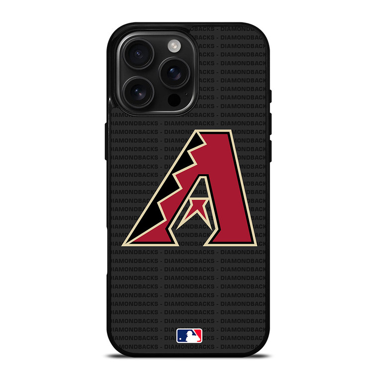 ARIZONA DIAMONDBACKS BASEBALL BLACK iPhone 16 Pro Max Case Cover