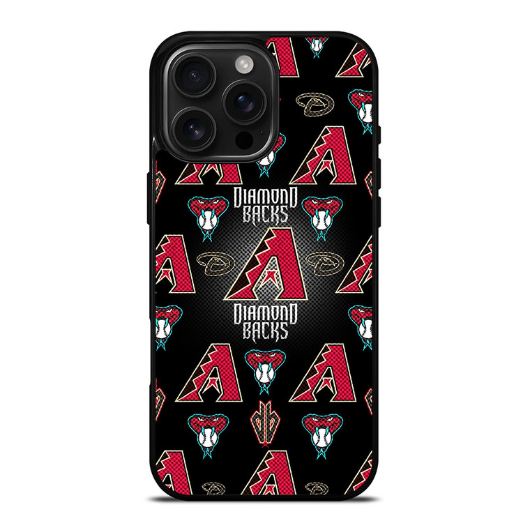 ARIZONA DIAMONDBACKS MLB BASEBALL PATTERN iPhone 16 Pro Max Case Cover