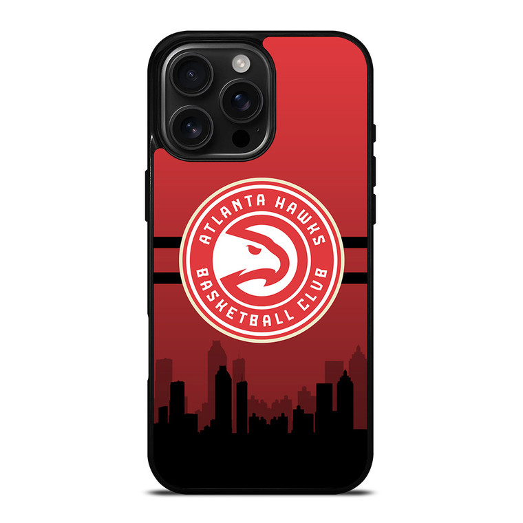 ATLANTA HAWKS NBA SKYLINE iPhone 16 Pro Max Case Cover