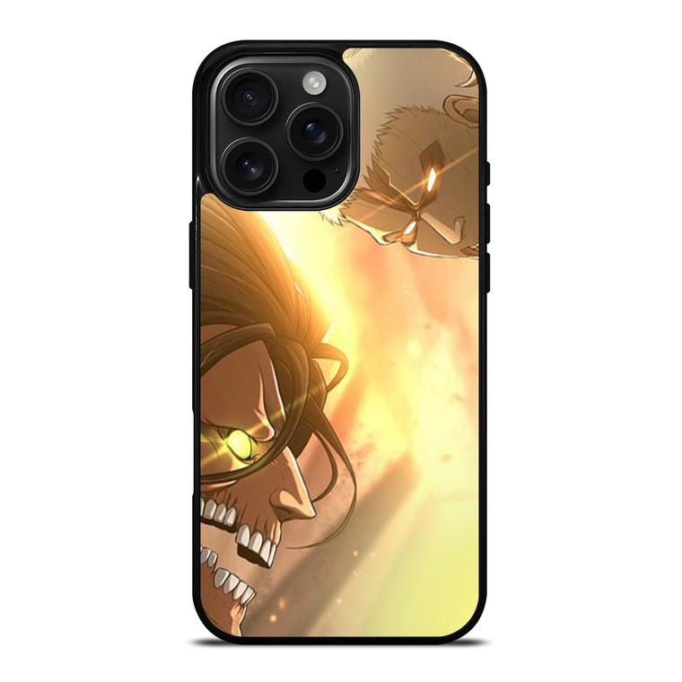 ATTACK ON TITAN EREN VS REINER iPhone 16 Pro Max Case Cover
