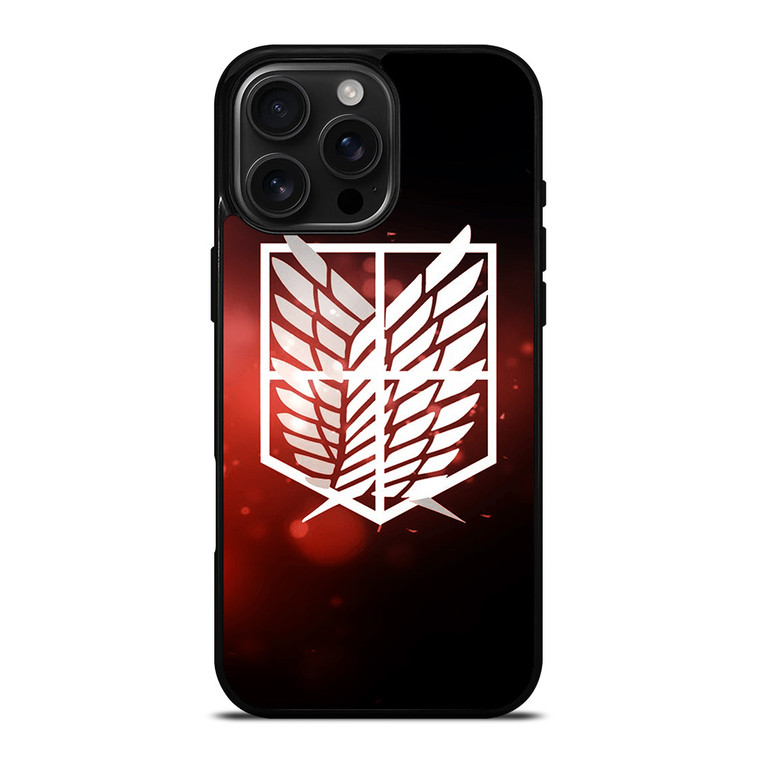 ATTACK ON TITAN LOGO RED iPhone 16 Pro Max Case Cover