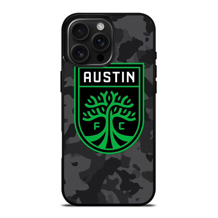 AUSTIN FC MLS BLACK CAMO iPhone 16 Pro Max Case Cover
