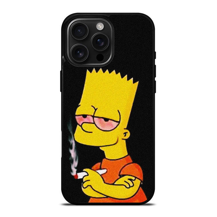 BART SIMPSONS WEEDS CIGARATTE iPhone 16 Pro Max Case Cover