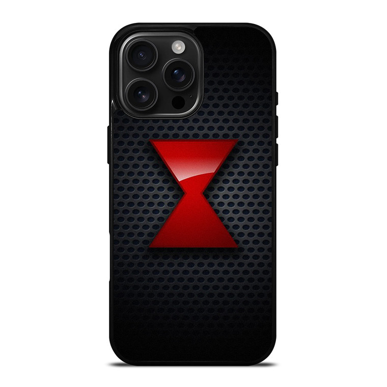 BLACK WIDOW MARVEL SYMBOL iPhone 16 Pro Max Case Cover