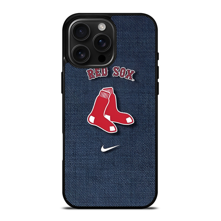 BOSTON RED SOX LOGO BASEBALL NIKE ICON ON JEANS iPhone 16 Pro Max Case Cover