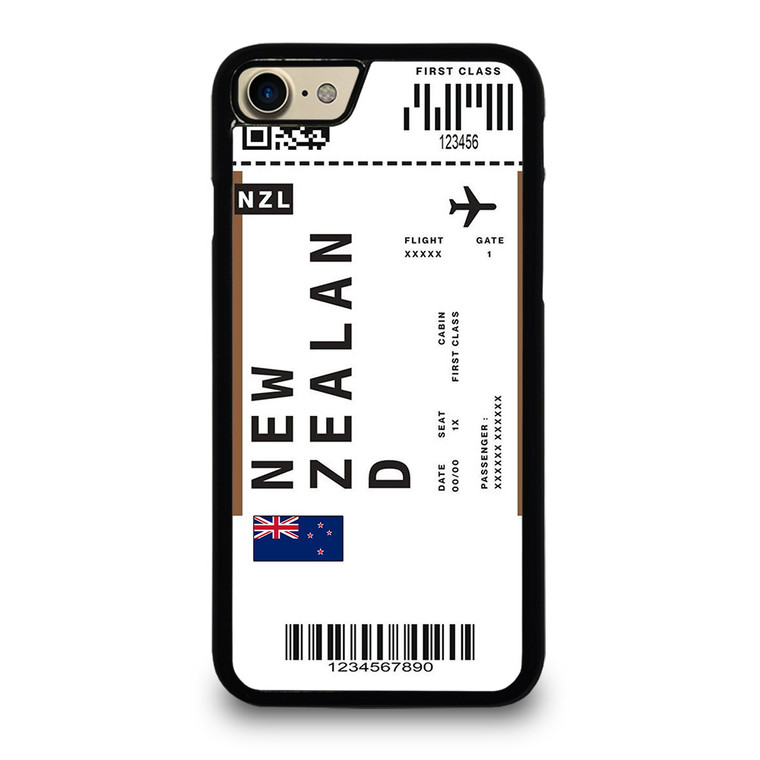 FLIGHT TICKETS NEW ZEALAND iPhone 7 / 8 Case Cover