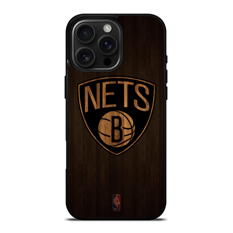 BROOKLYN NETS BASKETBALL COURT NBA iPhone 16 Pro Max Case Cover