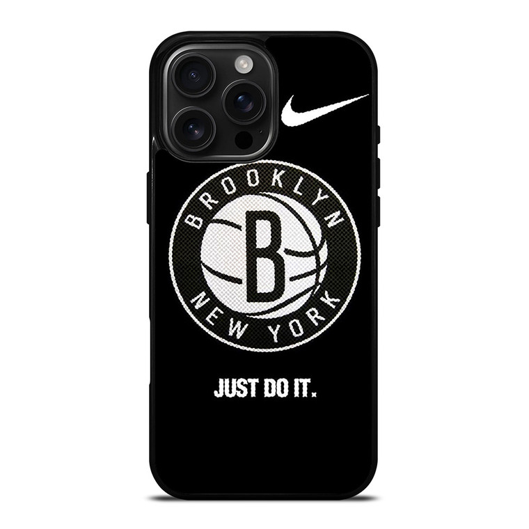 BROOKLYN NETS NBA BASKETBALL LOGO 3 iPhone 16 Pro Max Case Cover