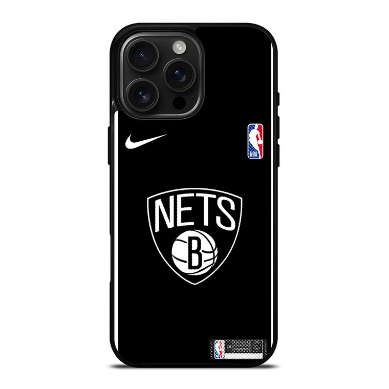 BROOKLYN NETS NIKE NBA BASKETBALL iPhone 16 Pro Max Case Cover