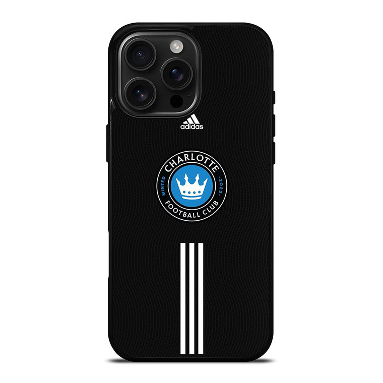 CHARLOTTE FOOTBALL CLUB MLS SOCCER TEAM ADIDAS iPhone 16 Pro Max Case Cover