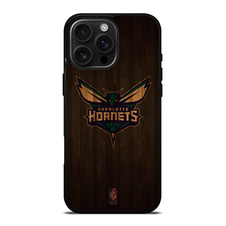CHARLOTTE HORNETS BASKETBALL COURT NBA iPhone 16 Pro Max Case Cover