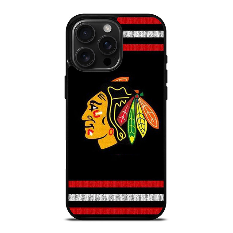 CHICAGO BLACKHAWKS HOCKEY TEAM LOGO ICON iPhone 16 Pro Max Case Cover