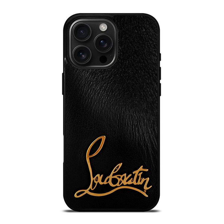 CHRISTAN LOUBOUTIN BLACK iPhone 16 Pro Max Case Cover