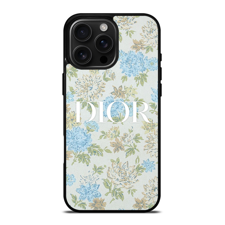CHRISTIAN DIOR LOGO FLORAL iPhone 16 Pro Max Case Cover