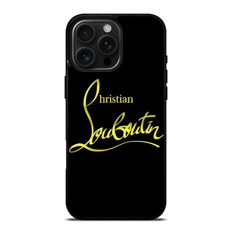 CHRISTIAN LOUBOUTIN GOLD LOGO iPhone 16 Pro Max Case Cover CHRISTIAN LOUBOUTIN GOLD LOGO iPhone 16 Pro Max Case Cover