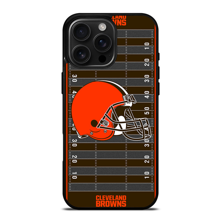 CLEVELAND BROWNS FOOTBALL FIELD iPhone 16 Pro Max Case Cover
