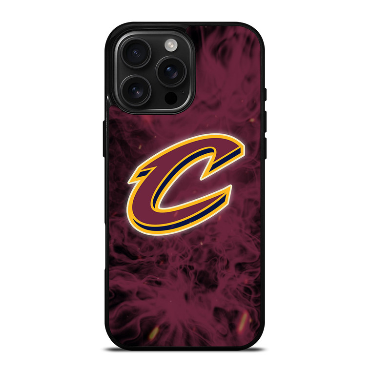 CLEVELAND CAVALIERS BASKETBALL NBA FIRE iPhone 16 Pro Max Case Cover