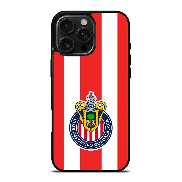 CLUB DEPORTIVO CHIVAS DE GUADALAJARA FOOTBALL LOGO iPhone 16 Pro Max Case Cover