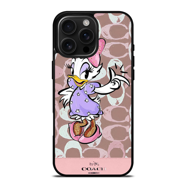 COACH NEW YORK DAISY DUCK DISNEY iPhone 16 Pro Max Case Cover