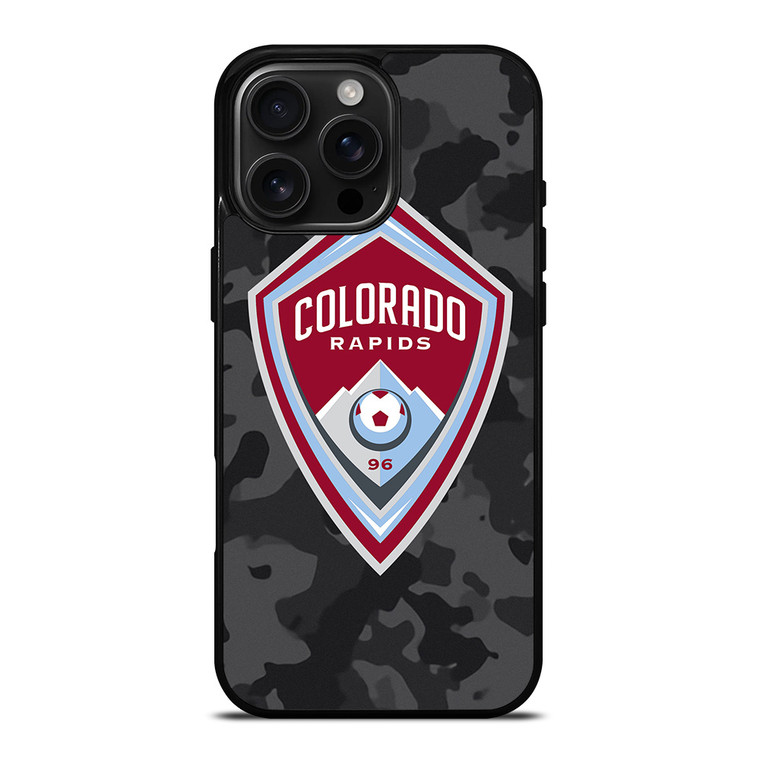 COLORADO RAPIDS MLS BLACK CAMO iPhone 16 Pro Max Case Cover