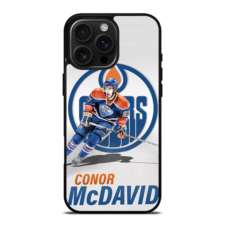 CONNOR MCDAVID EDMONTON OILERS iPhone 16 Pro Max Case Cover