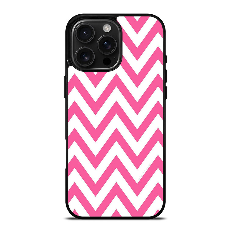CUTE CHEVRON PINK iPhone 16 Pro Max Case Cover