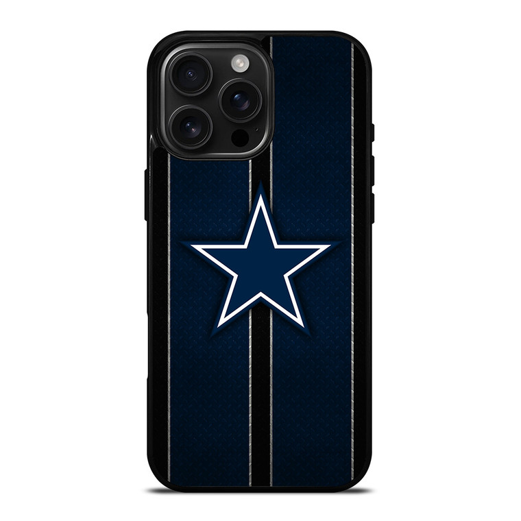 DALLAS COWBOYS NFL METAL STRIPE iPhone 16 Pro Max Case Cover