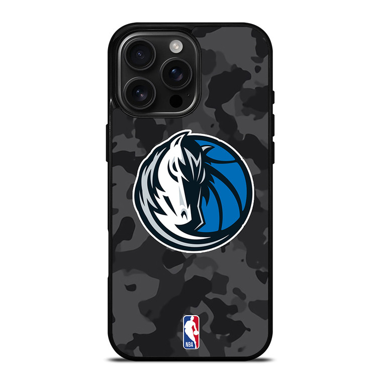 DALLAS MAVERICKS BLACK CAMO iPhone 16 Pro Max Case Cover
