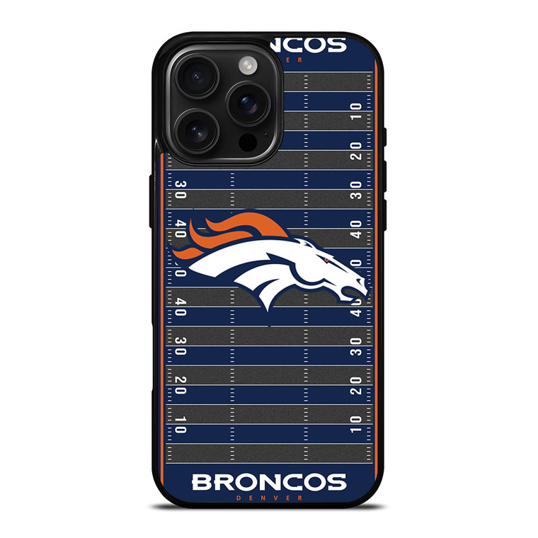 DENVER BRONCOS FOOTBALL FIELD iPhone 16 Pro Max Case Cover