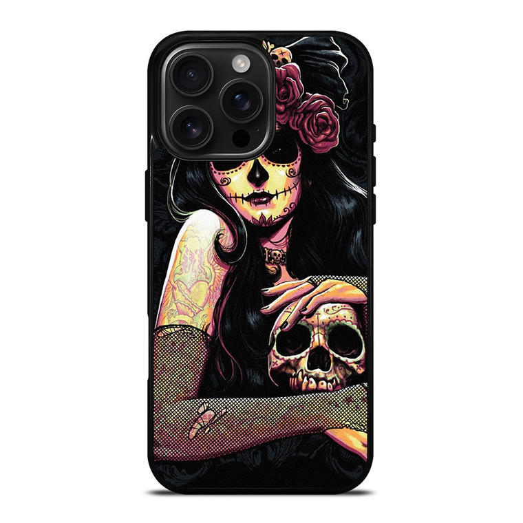 DIA DE LOS MUERTOS ART iPhone 16 Pro Max Case Cover