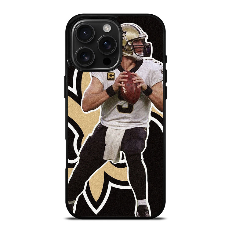 DREW BREES NEW ORLEANS SAINTS iPhone 16 Pro Max Case Cover