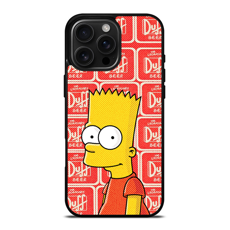 DUFF BEER BART SIMPSONS iPhone 16 Pro Max Case Cover