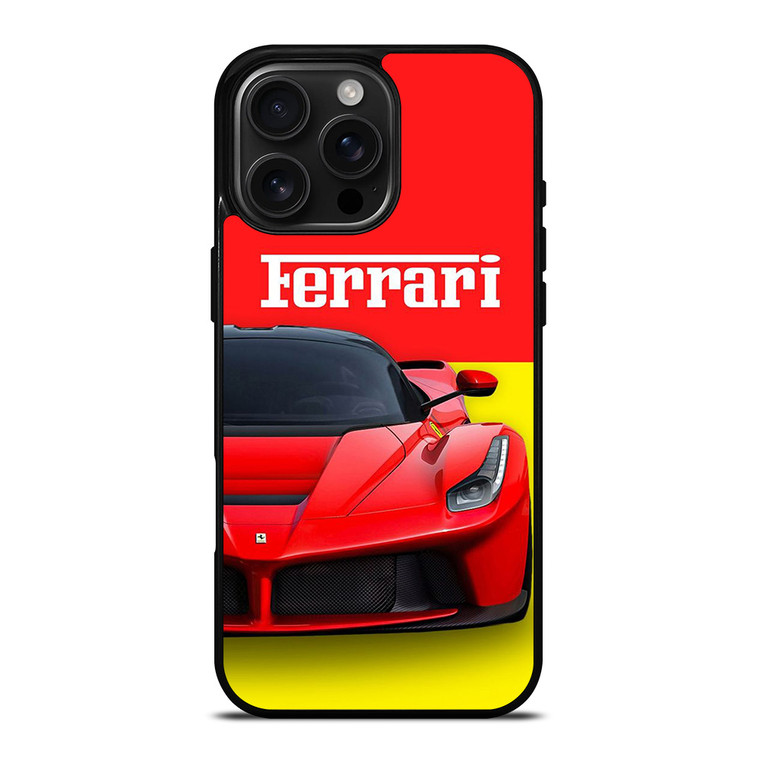 FERRARI LOGO RED CAR iPhone 16 Pro Max Case Cover