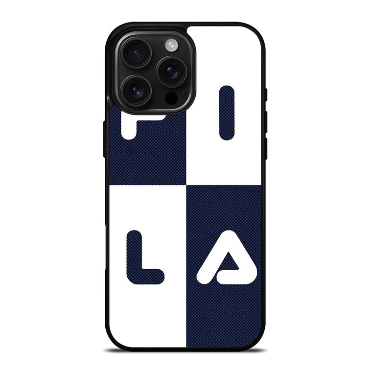FILA SQUARE PATTERN iPhone 16 Pro Max Case Cover