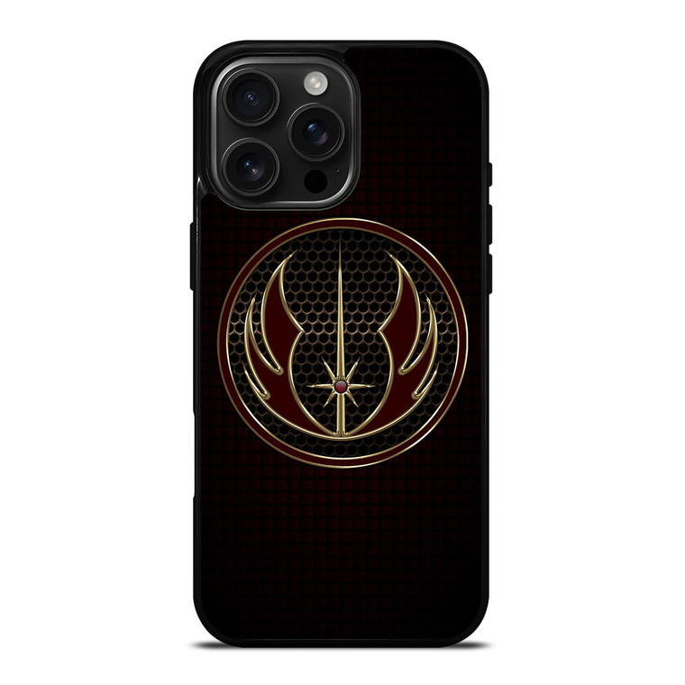 GRAY JEDI STAR WARS METAL SYMBOL iPhone 16 Pro Max Case Cover