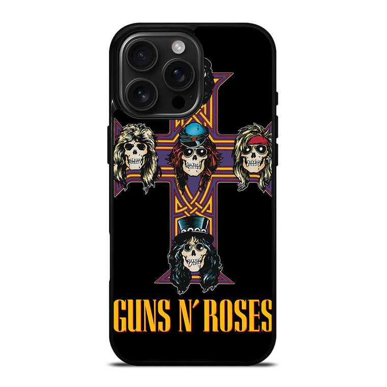 GUNS N ROSES ROCK BAND CROSS iPhone 16 Pro Max Case Cover