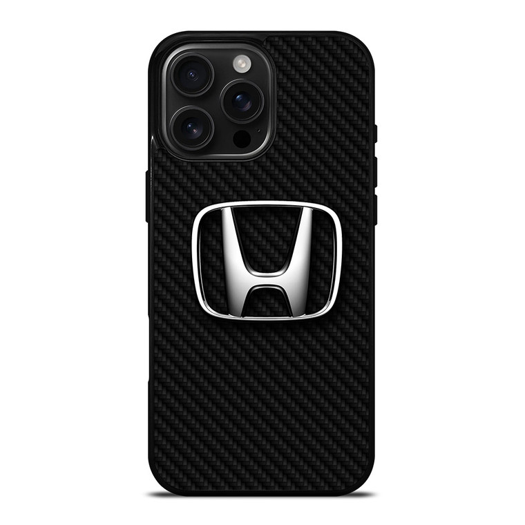 HONDA MOTOR CARBON FIBER iPhone 16 Pro Max Case Cover
