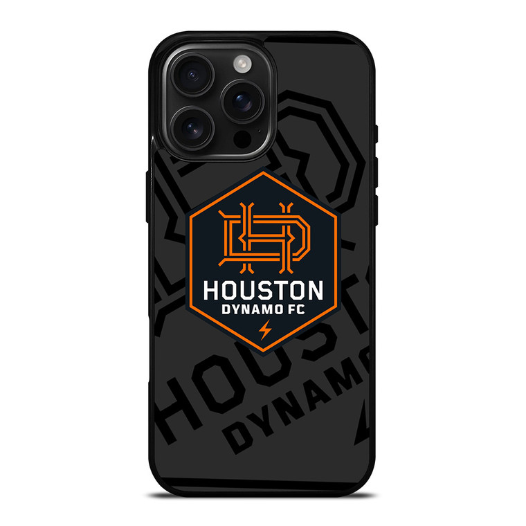 HOUSTON DYNAMO FC MLS BLACK iPhone 16 Pro Max Case Cover