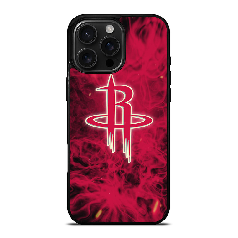 HOUSTON ROCKET BASKETBALL NBA FIRE iPhone 16 Pro Max Case Cover