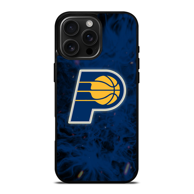INDIANA PACERS BASKETBALL NBA FIRE iPhone 16 Pro Max Case Cover