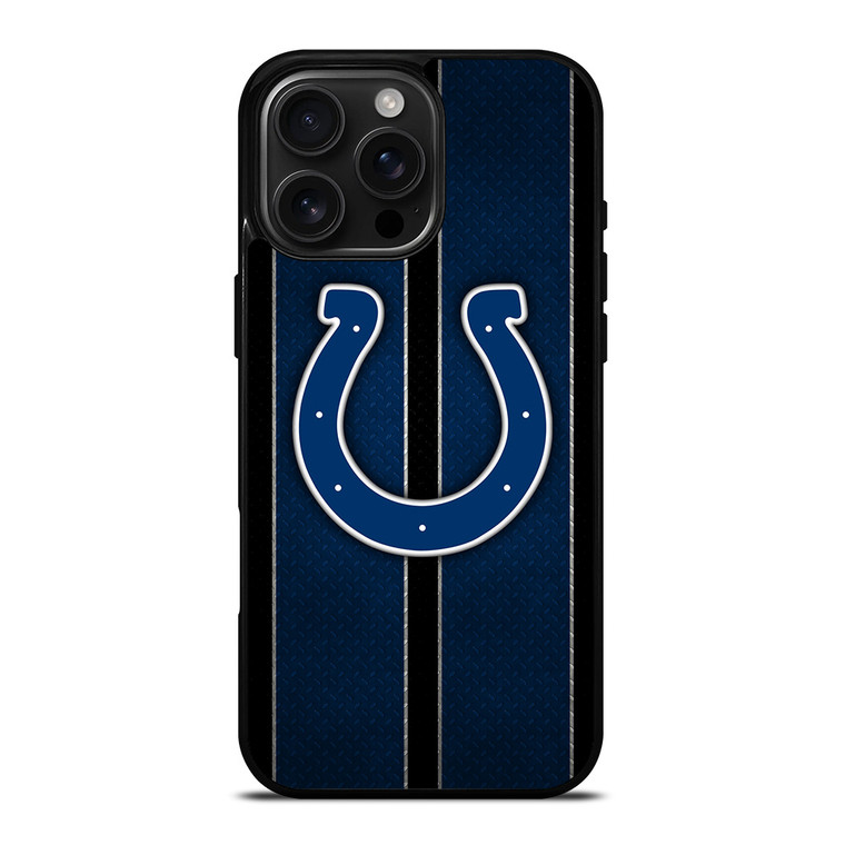 INDIANAPOLIS COLTS NFL METAL STRIPE iPhone 16 Pro Max Case Cover