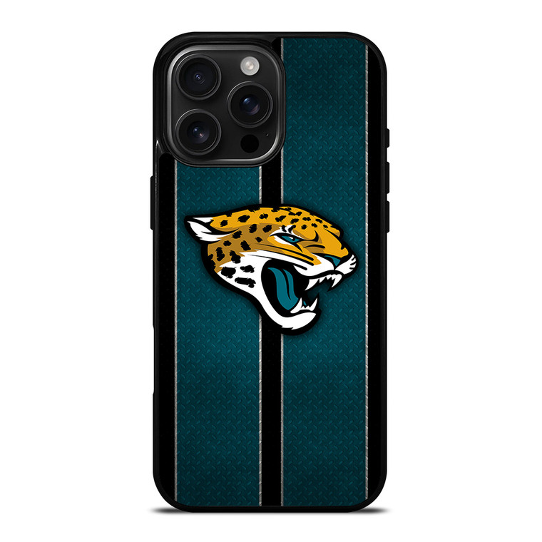 JACKSONVILLE JAGUARS NFL METAL STRIPE iPhone 16 Pro Max Case Cover