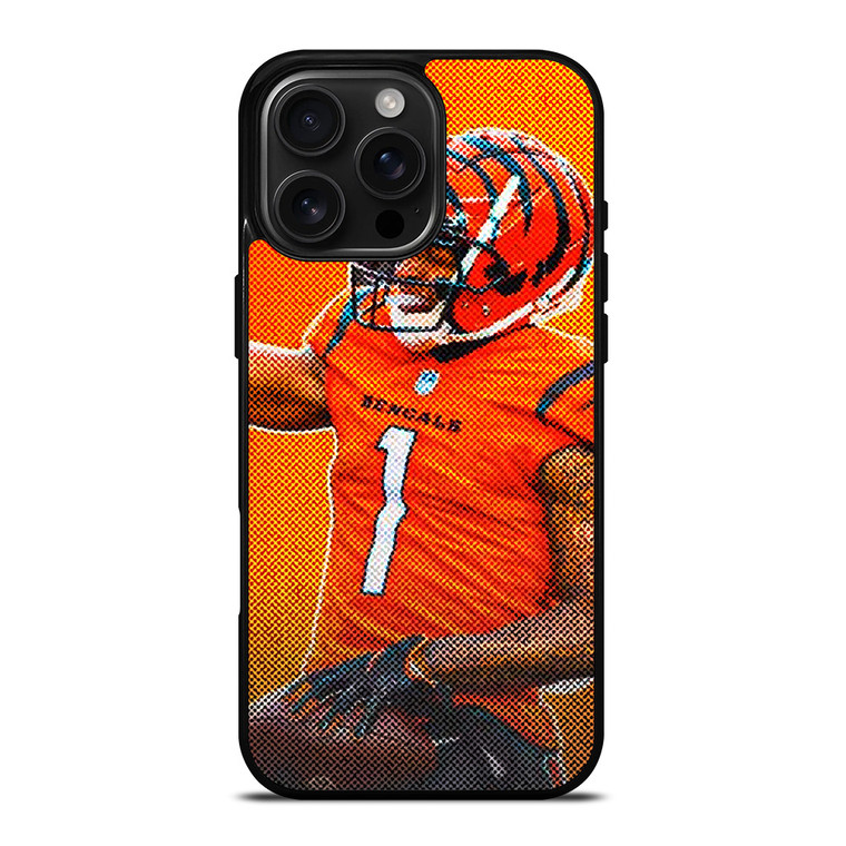 JAMARR CHASE CINCINNATI BENGALS NFL FOOTBALL 2 iPhone 16 Pro Max Case Cover