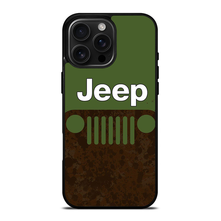 JEEP GREEN RUSTY LOGO iPhone 16 Pro Max Case Cover