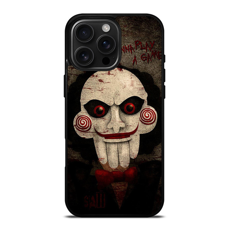 JIGSAW MOVIES I WANNA PLAY A GAME iPhone 16 Pro Max Case Cover