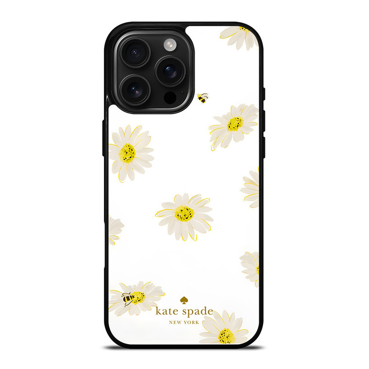 KATE SPADE NEW YORK LOGO SUN FLOWERS ICON iPhone 16 Pro Max Case Cover