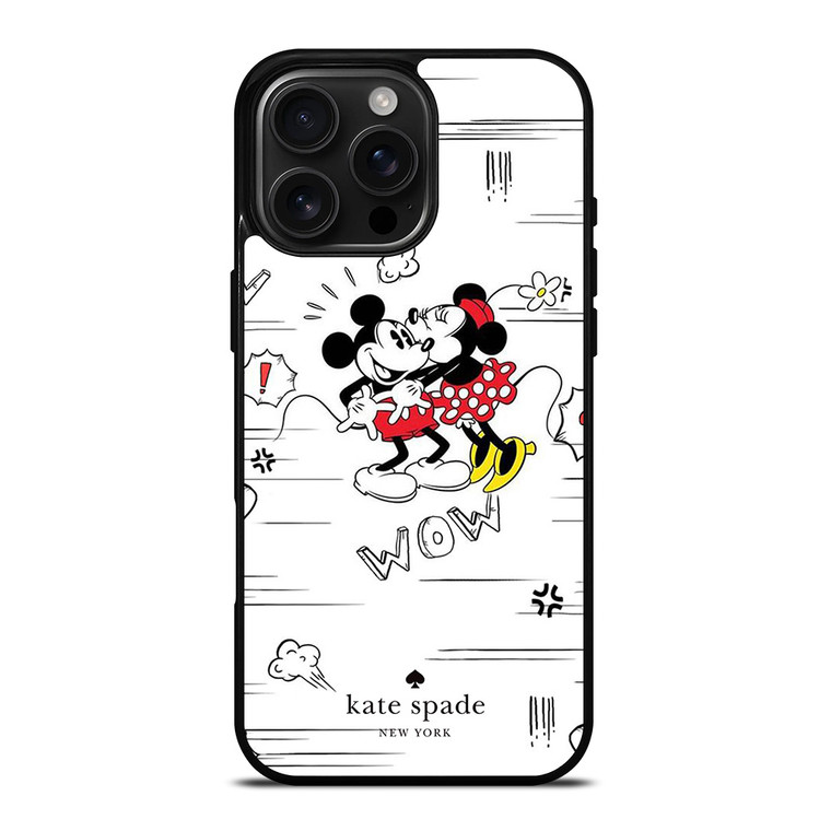 KATE SPADE NEW YORK LOGO X MICKEY MINNIE MOUSE DISNEY iPhone 16 Pro Max Case Cover