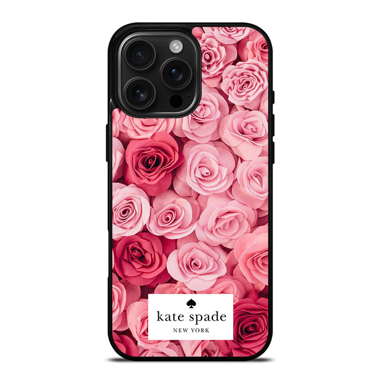 KATE SPADE NEW YORK ROSE PINK RED iPhone 16 Pro Max Case Cover