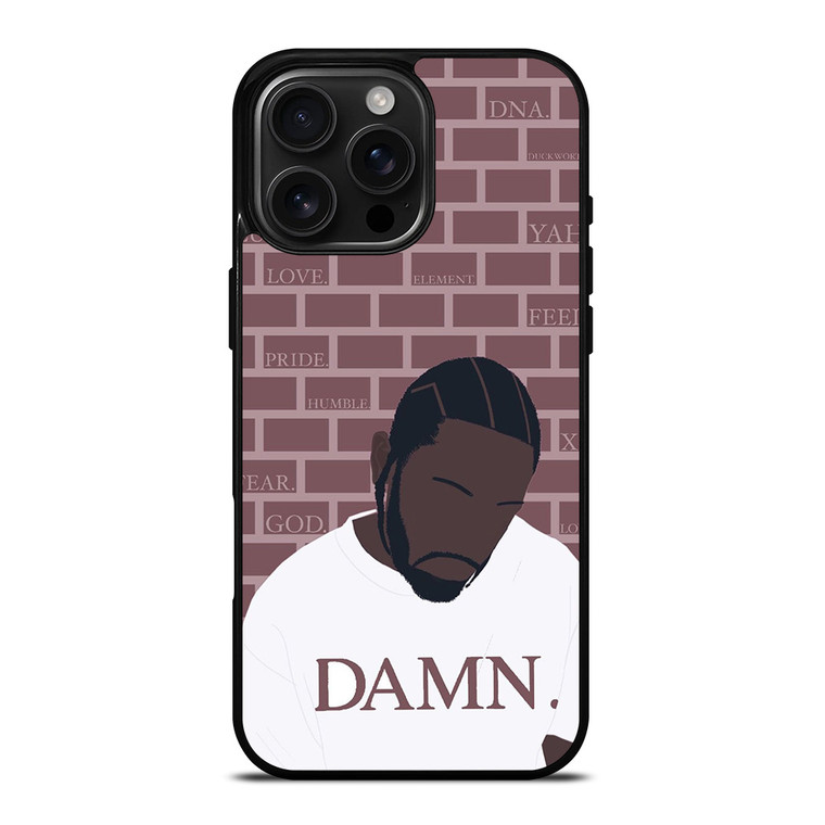KENDRICK LAMAR DAMN CARTOON iPhone 16 Pro Max Case Cover